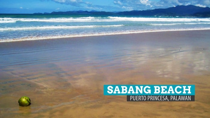 沙邦海滩:菲律宾巴拉望岛普林塞萨港嬉戏的一天