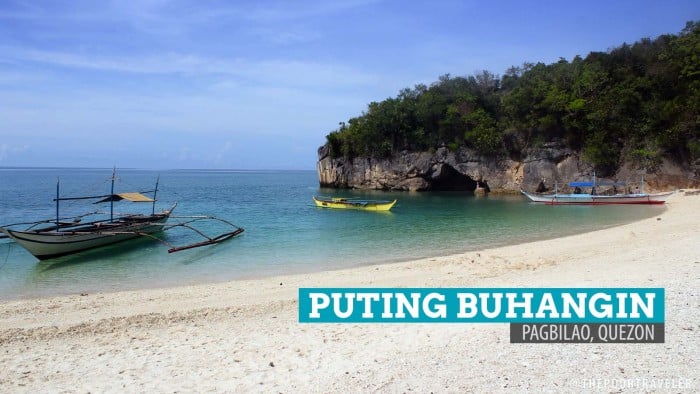 Puting Buhangin海滩和Kuwebang Lampas: Pagbilao, Quezon