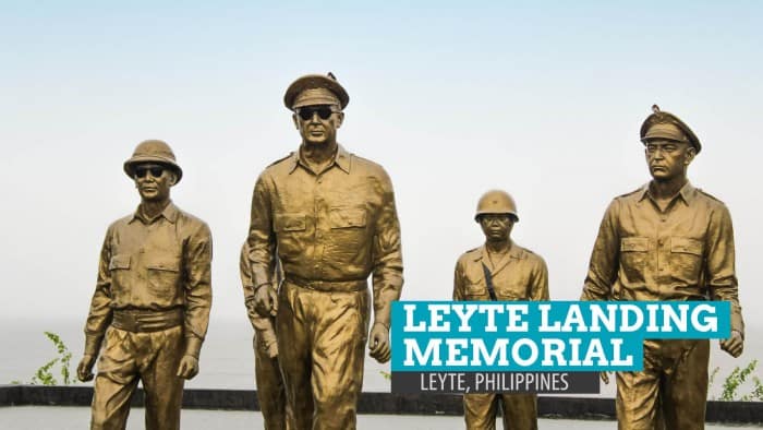 莱特岛登陆纪念:在Palo麦克阿瑟公园,莱特岛、菲律宾
