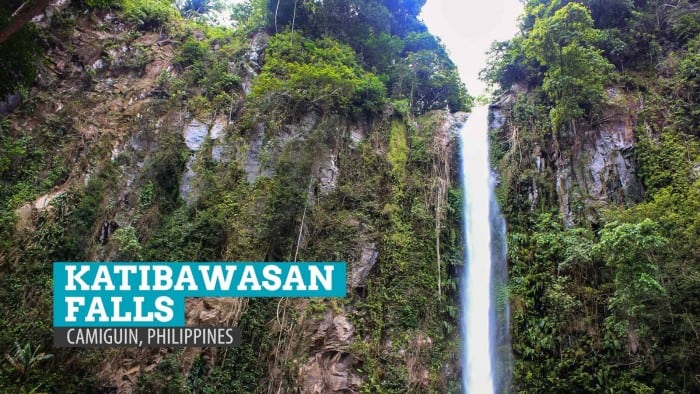 KATIBAWASAN瀑布:菲律宾卡米金的一处自然景观