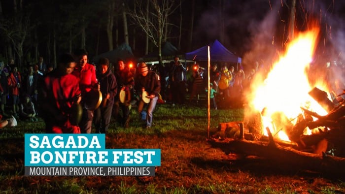 菲律宾山省的萨加达篝火节