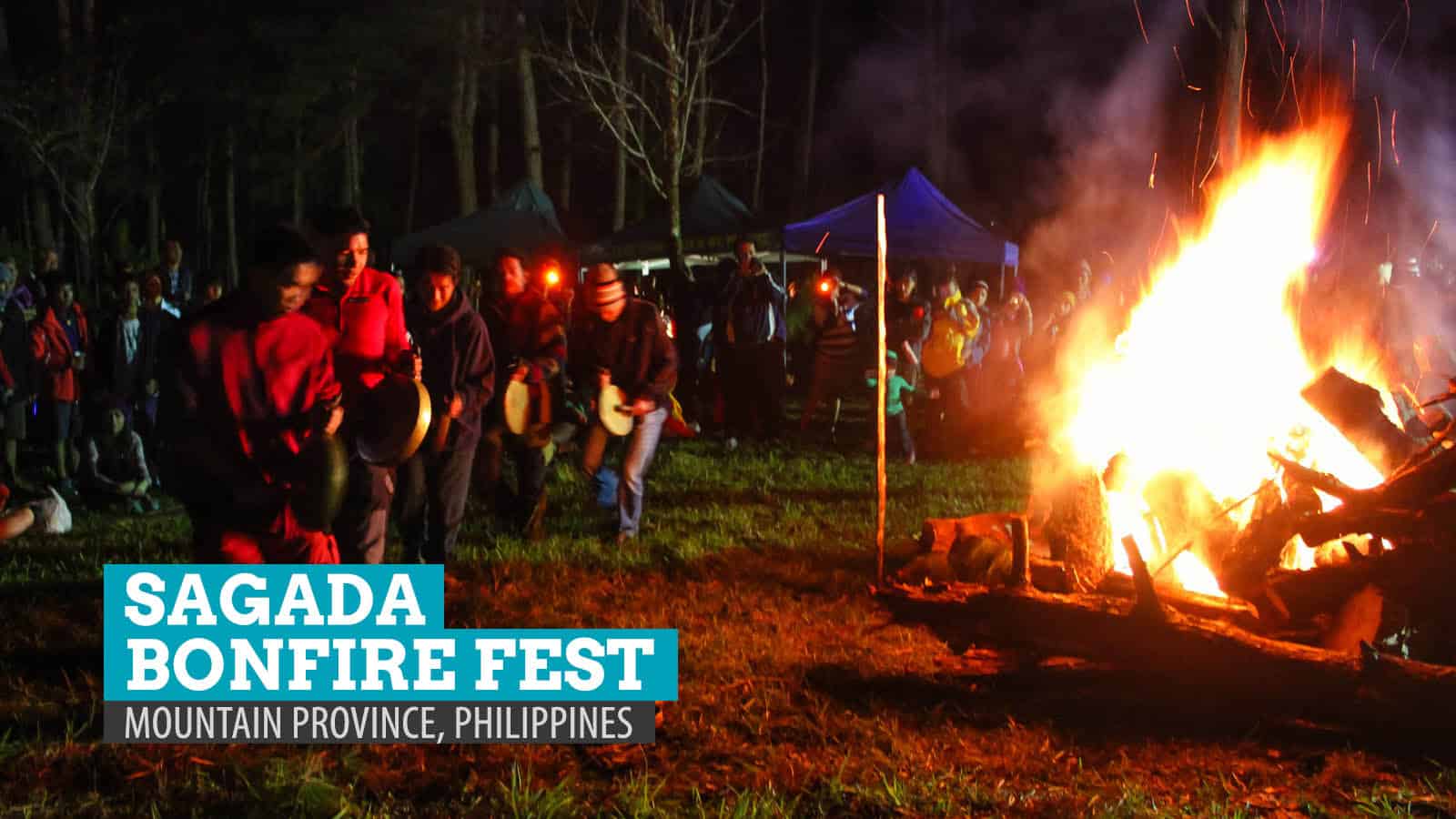 菲律宾山区的Sagada篝火节