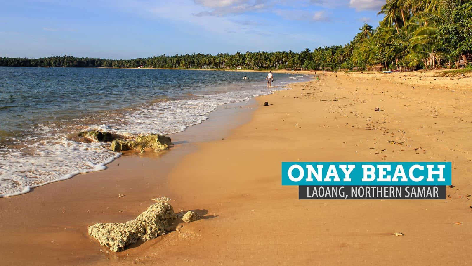 菲律宾北萨马岛老挝岛的Onay海滩