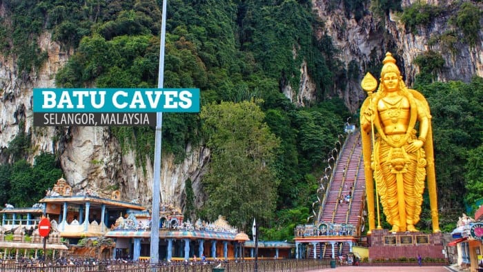 Batu Caves：马来西亚吉隆坡的所有东西都高高
