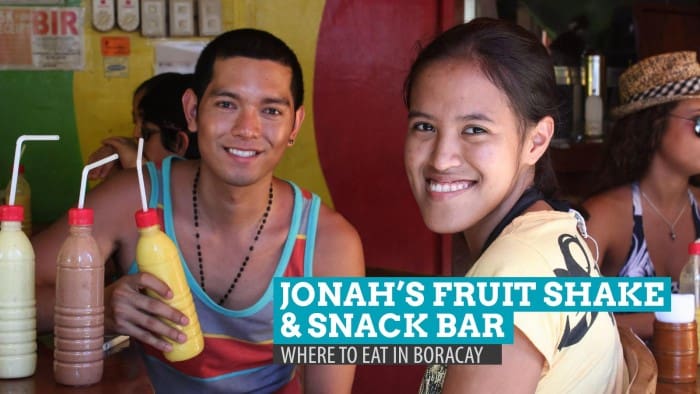 约拿的水果奶昔和小吃吧：在菲律宾的长滩岛吃饭