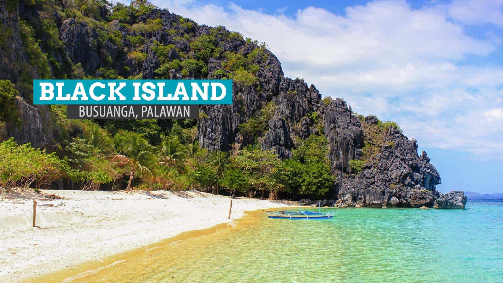 黑岛，布苏安加:菲律宾巴拉望岛的新天堂阴影