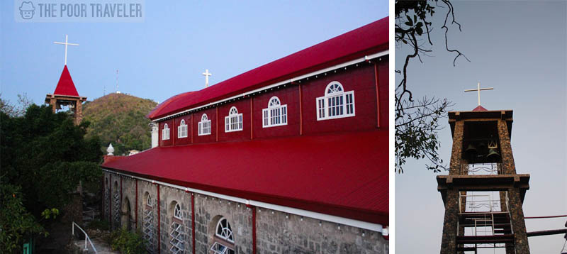 Culion Church和Naked Belfry的深红色屋顶