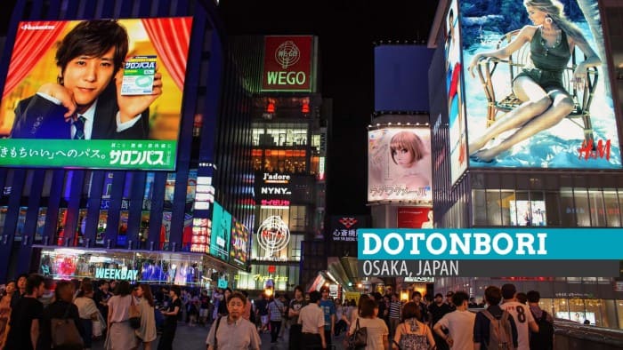 Dotonbori：日本大阪的感官超载