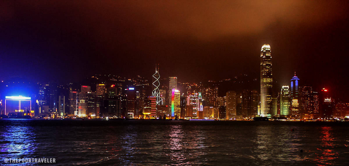 香港岛壮丽的天际线