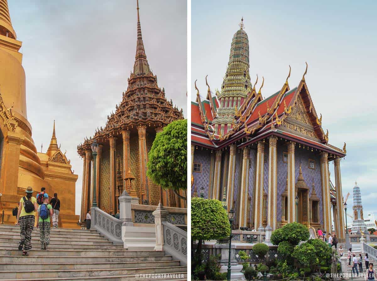 Prasat Phra Thep Bidon(皇家万神殿)最初建于1855年，用来供奉翡翠佛像，但后来因为它太小，无法承载这样的荣誉而被放弃。