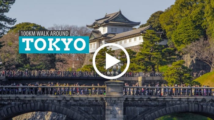 寻找灵感:绕日本东京走100公里(视频)