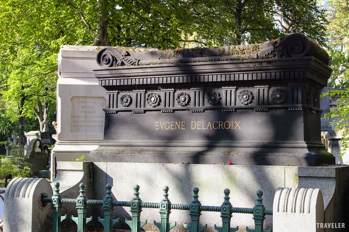 尤金·德拉克洛瓦墓，法国浪漫主义艺术家，通常被认为是法国浪漫主义派的领袖。