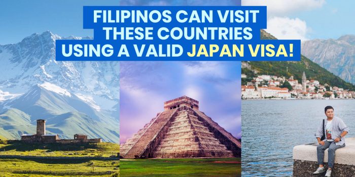 3个菲律宾人可以通过日本签证访问的国家