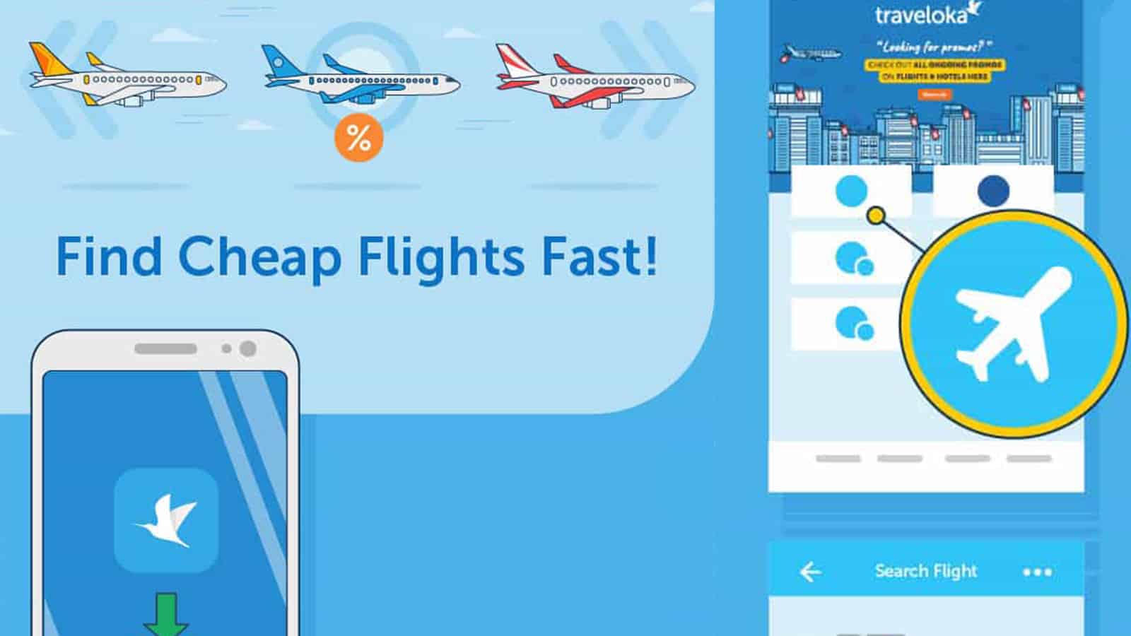 如何用Traveloka App找到最便宜的航班