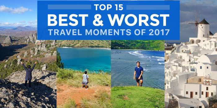 2017年最佳和最差的15个旅行瞬间