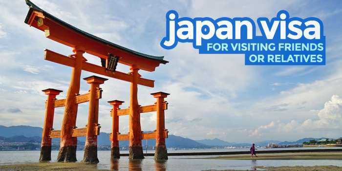 日本签证访问朋友或亲戚的签证：要求和步骤