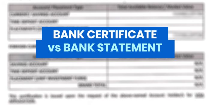 银行证书VS银行对账单：有什么区别？签证申请需要哪种？