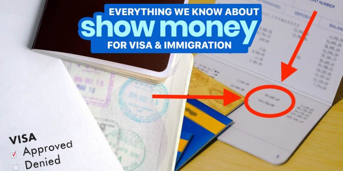向签证申请和移民展示钱：到目前为止我们所知道的一切