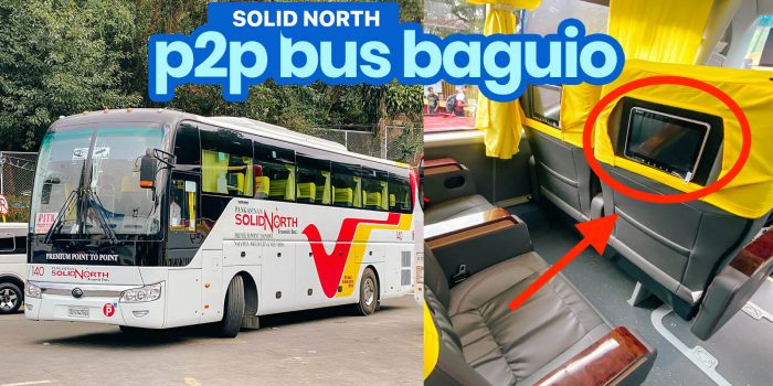 固体北部P2P巴士：PITX至BAGUIO计划和票价
