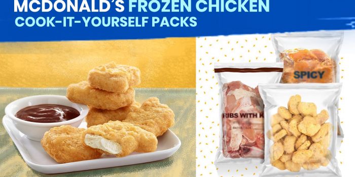 麦当劳的冷冻鸡肉和自己做的包装
