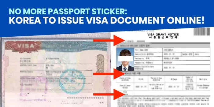 没有更多贴纸：如何下载和打印韩国签证拨款通知