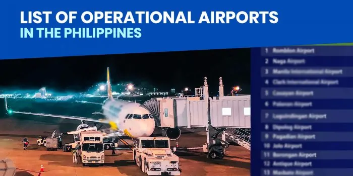 菲律宾的业务机场列表：截至7月17日，2020年7月
