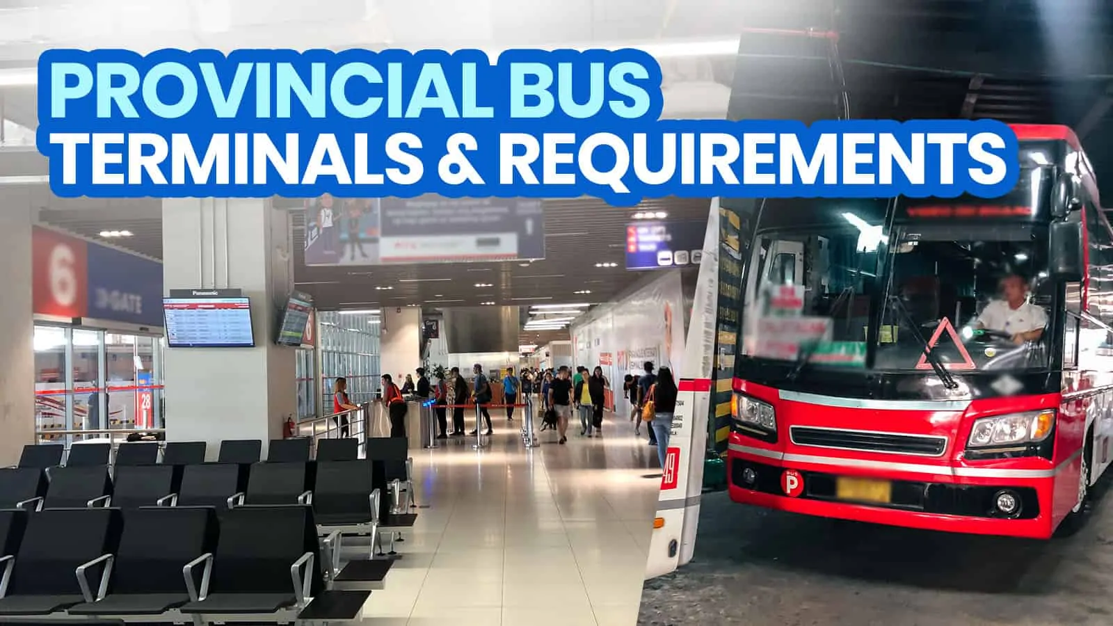 省级巴士：需求和航站楼清单（往返马尼拉大都会）