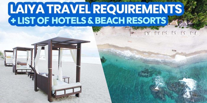 莱雅海滩巴丹加斯旅游要求+度假村列表