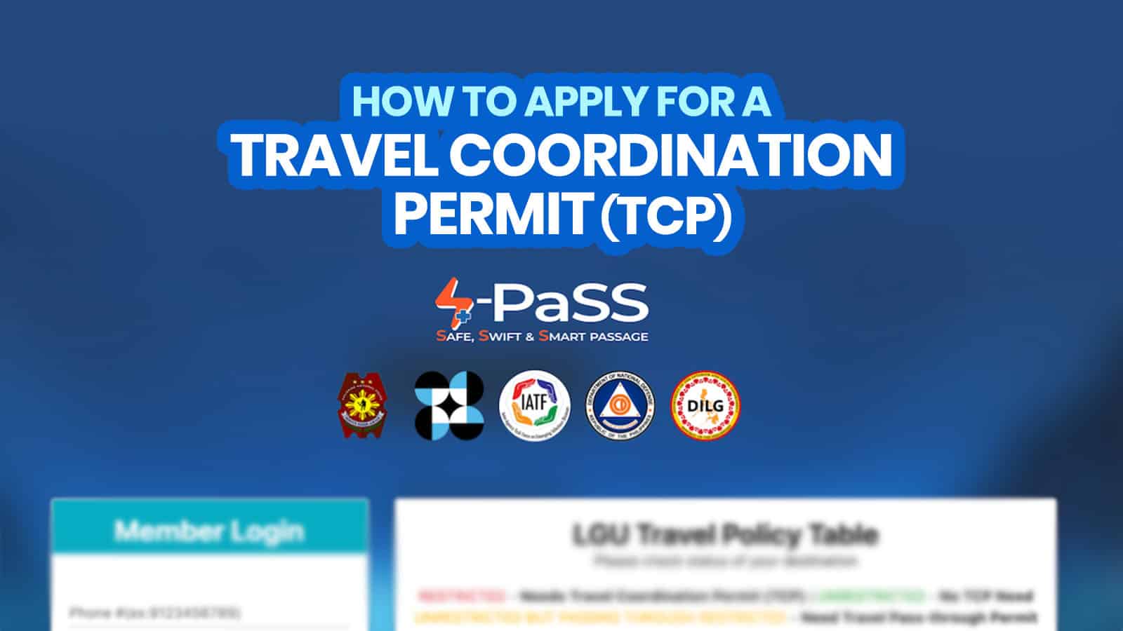 如何获得S-PASS:旅行协调许可证(TCP)