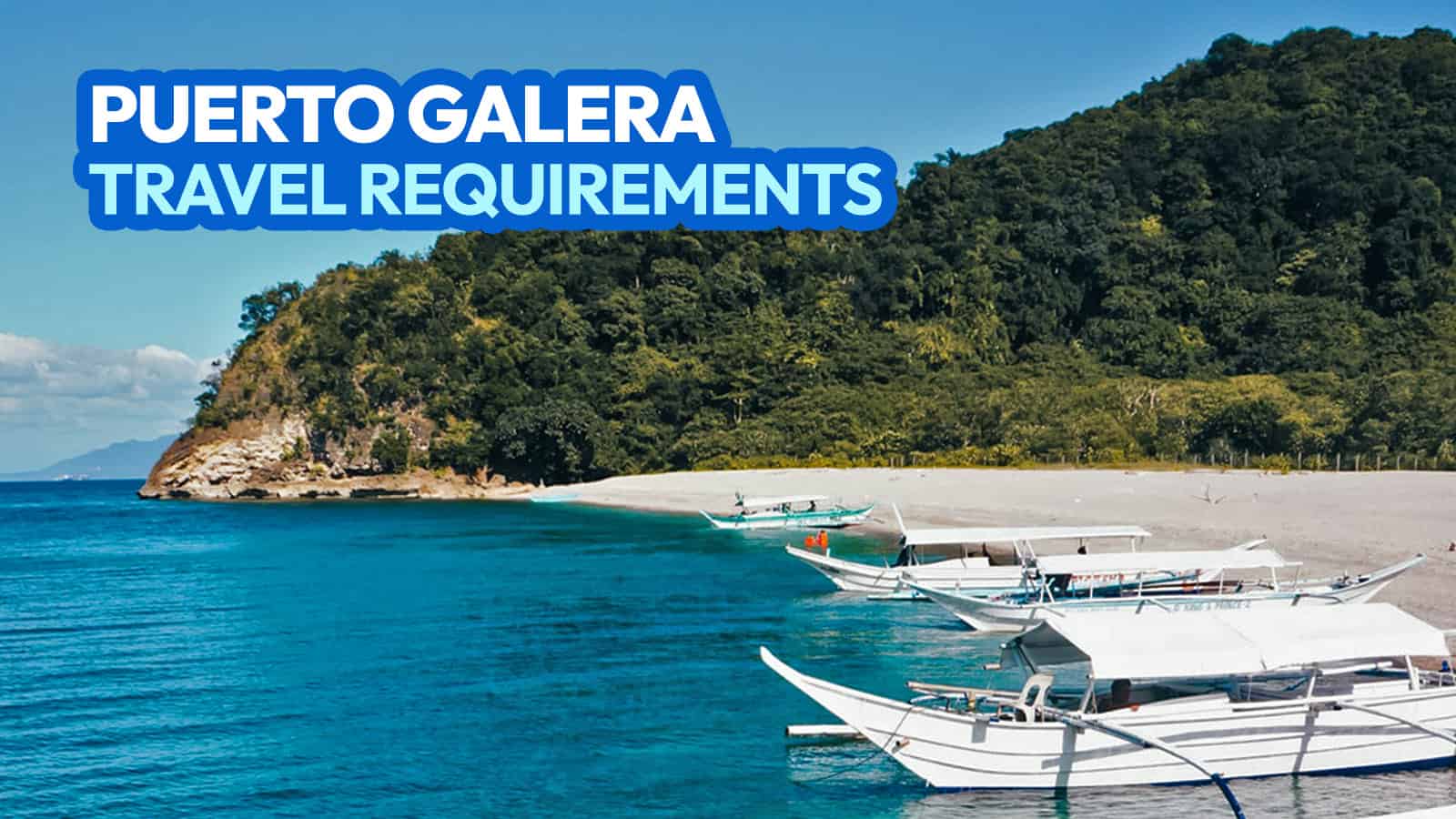 Puerto Galera旅行要求+ DOT认可的度假村和酒店列表