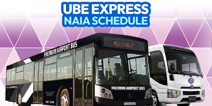 2022年UBE快车时间表，NAIA至Cubao, Santa Rosa和robinson Manila